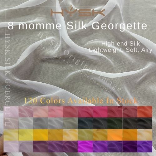 8.5 momme silk georgette - plain