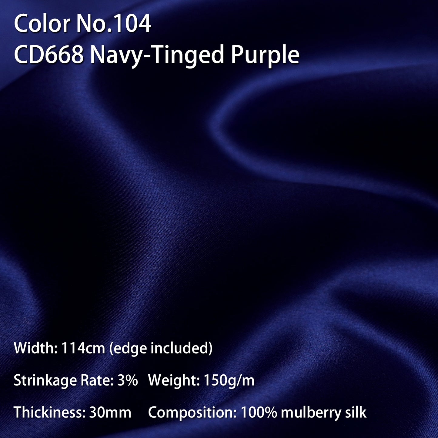 HYSK 100% Mulberry Silk Charmeuse Fabric –  Purple Tones, 30 Momme, Soft Lustrous & Skin-Friendly, 6A Premium Silk for Nightwear, Pajamas, Bedding & Lining