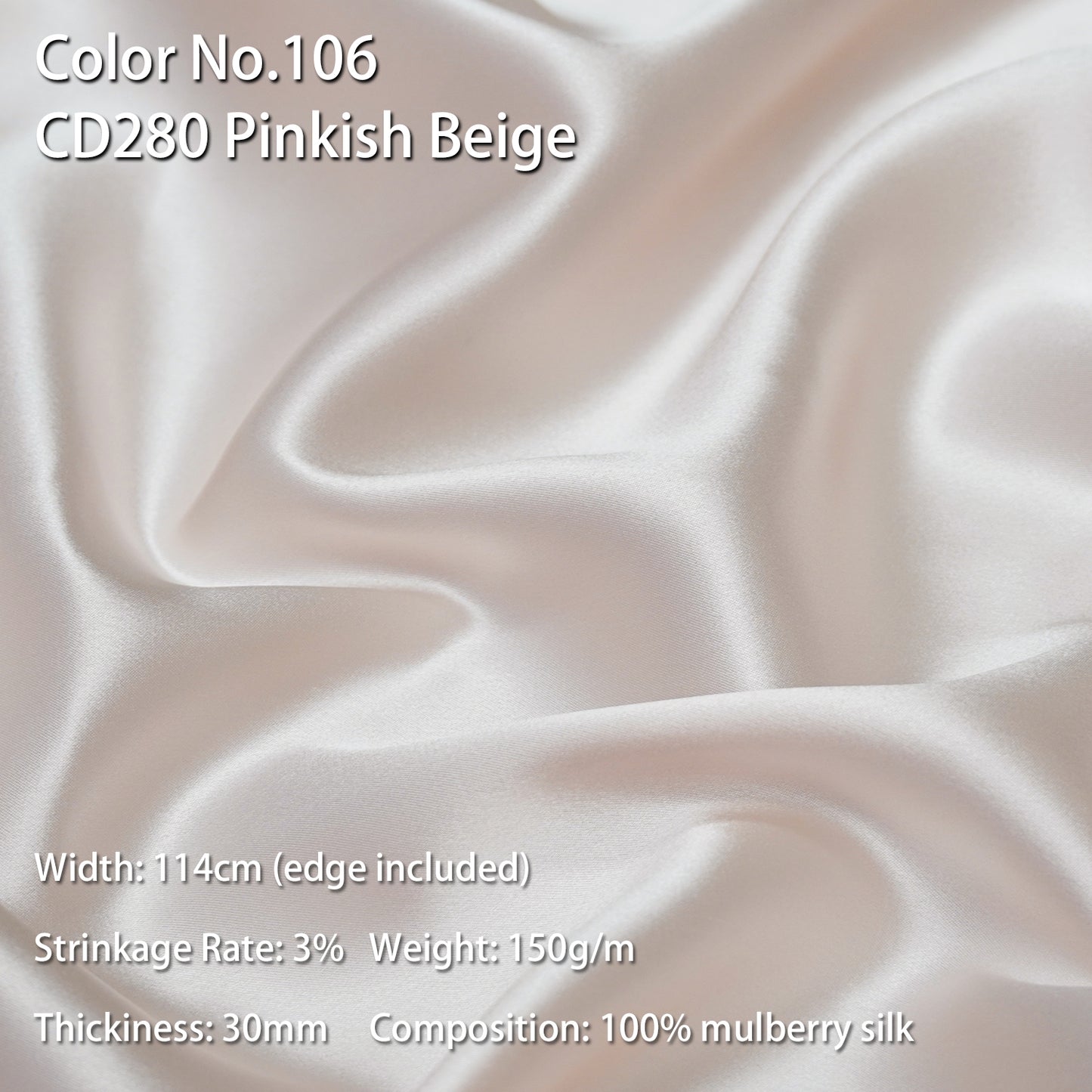 HYSK 100% Mulberry Silk Charmeuse Fabric –  Pink Tones, 30 Momme, Soft Lustrous & Skin-Friendly, 6A Premium Silk for Nightwear, Pajamas, Bedding & Lining