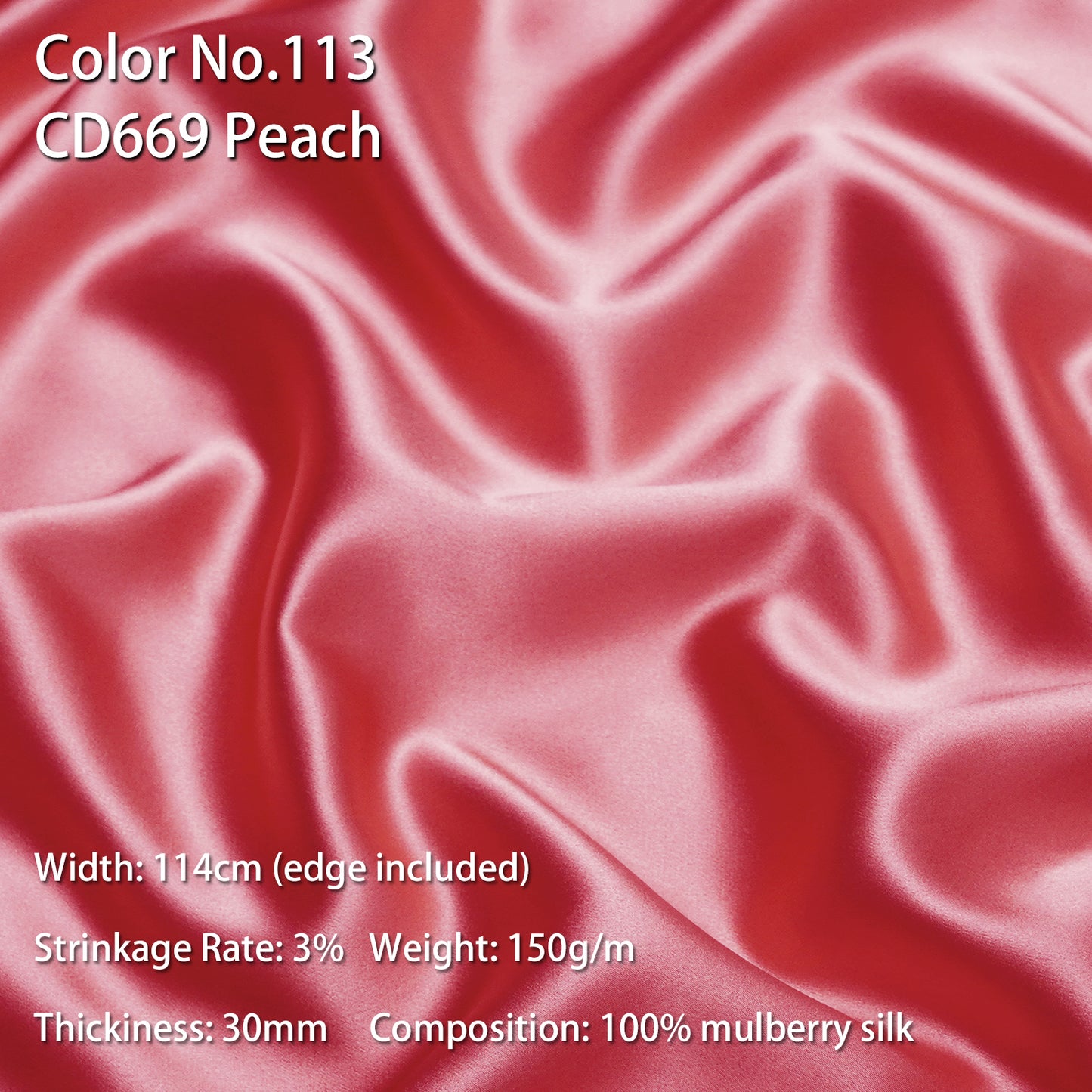 HYSK 100% Mulberry Silk Charmeuse Fabric –  Pink Tones, 30 Momme, Soft Lustrous & Skin-Friendly, 6A Premium Silk for Nightwear, Pajamas, Bedding & Lining