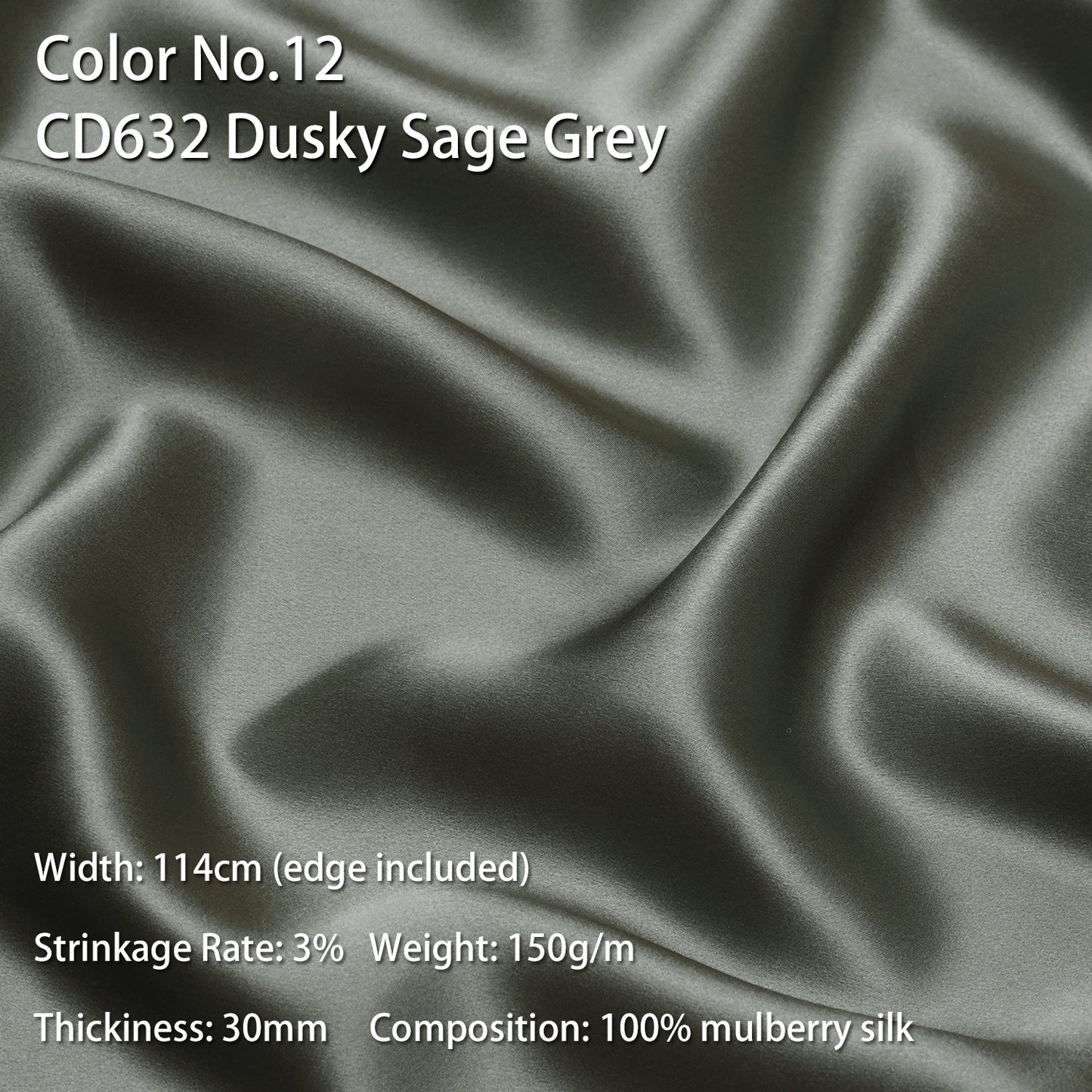 HYSK 100% Mulberry Silk Charmeuse Fabric – Beige Tones, 30 Momme, Soft Lustrous & Skin-Friendly, 6A Premium Silk for Nightwear, Pajamas, Bedding & Lining