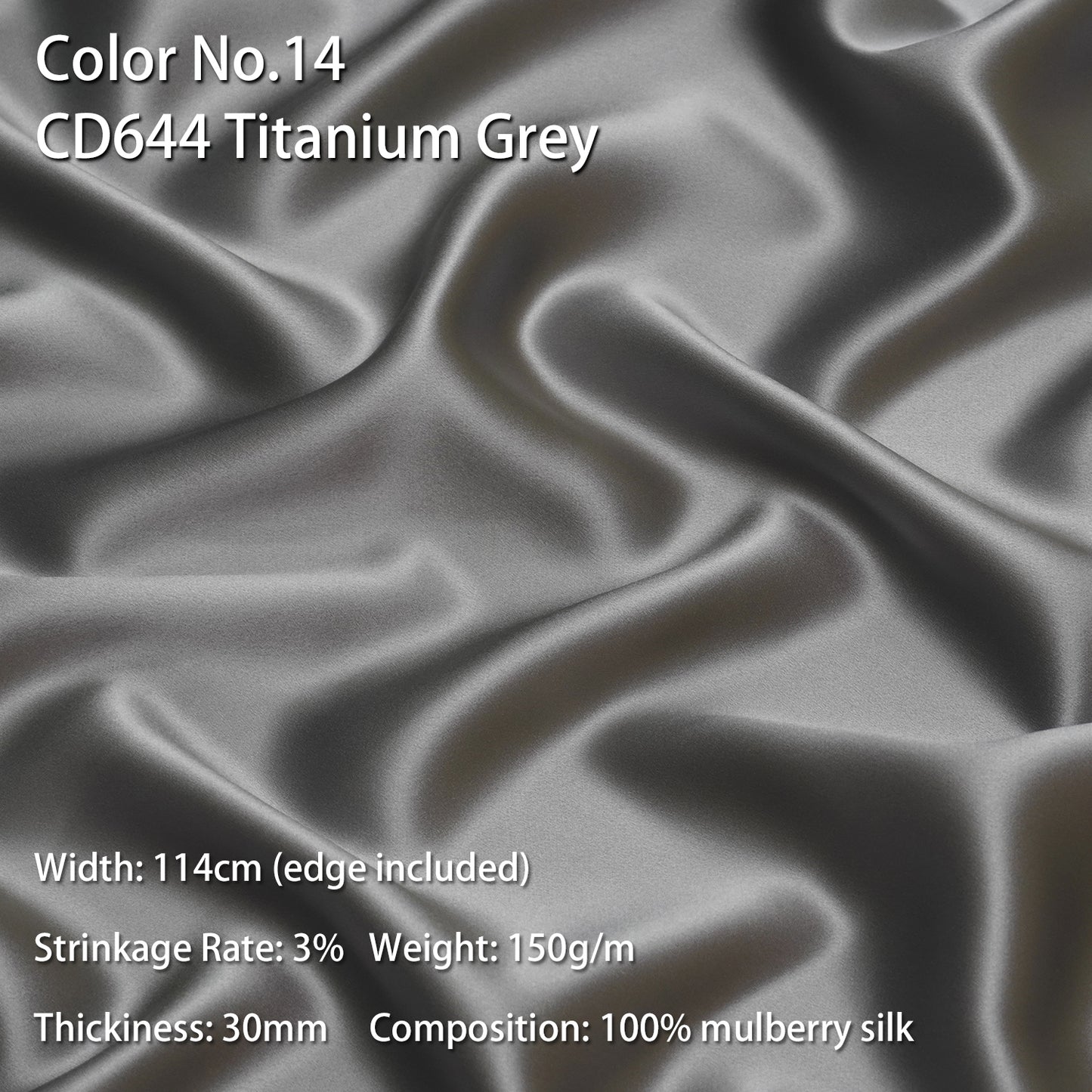 HYSK 100% Mulberry Silk Charmeuse Fabric – Beige Tones, 30 Momme, Soft Lustrous & Skin-Friendly, 6A Premium Silk for Nightwear, Pajamas, Bedding & Lining