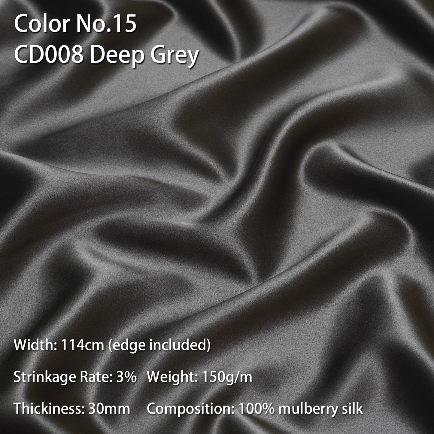 HYSK 100% Mulberry Silk Charmeuse Fabric – Beige Tones, 30 Momme, Soft Lustrous & Skin-Friendly, 6A Premium Silk for Nightwear, Pajamas, Bedding & Lining