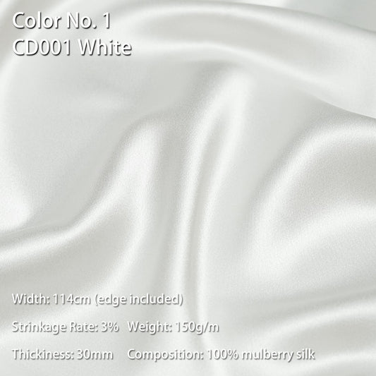 HYSK 100% Mulberry Silk Charmeuse Fabric – Beige Tones, 30 Momme, Soft Lustrous & Skin-Friendly, 6A Premium Silk for Nightwear, Pajamas, Bedding & Lining