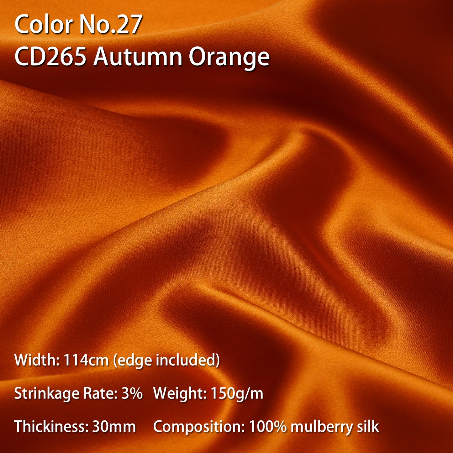 HYSK 100% Mulberry Silk Charmeuse Fabric – Yellow Tones, 30 Momme, Soft Lustrous & Skin-Friendly, 6A Premium Silk for Nightwear, Pajamas, Bedding & Lining