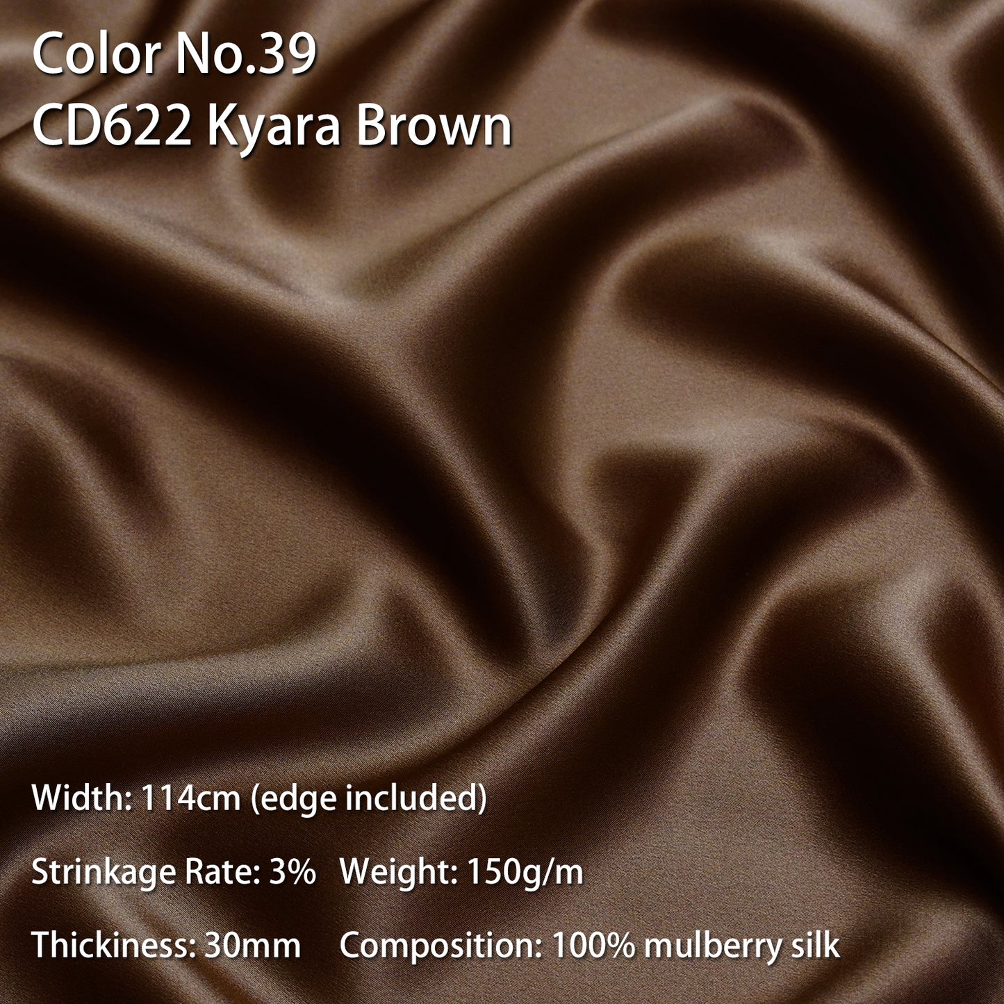 HYSK 100% Mulberry Silk Charmeuse Fabric – Khaki Tones, 30 Momme, Soft Lustrous & Skin-Friendly, 6A Premium Silk for Nightwear, Pajamas, Bedding & Lining