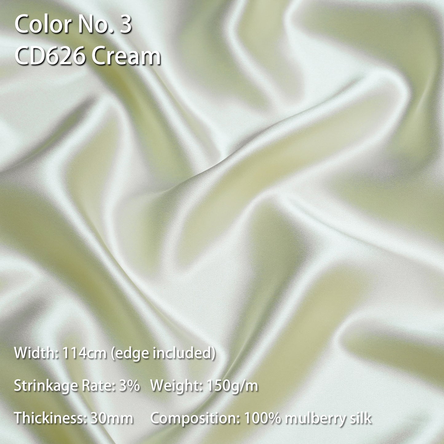 HYSK 100% Mulberry Silk Charmeuse Fabric – Beige Tones, 30 Momme, Soft Lustrous & Skin-Friendly, 6A Premium Silk for Nightwear, Pajamas, Bedding & Lining