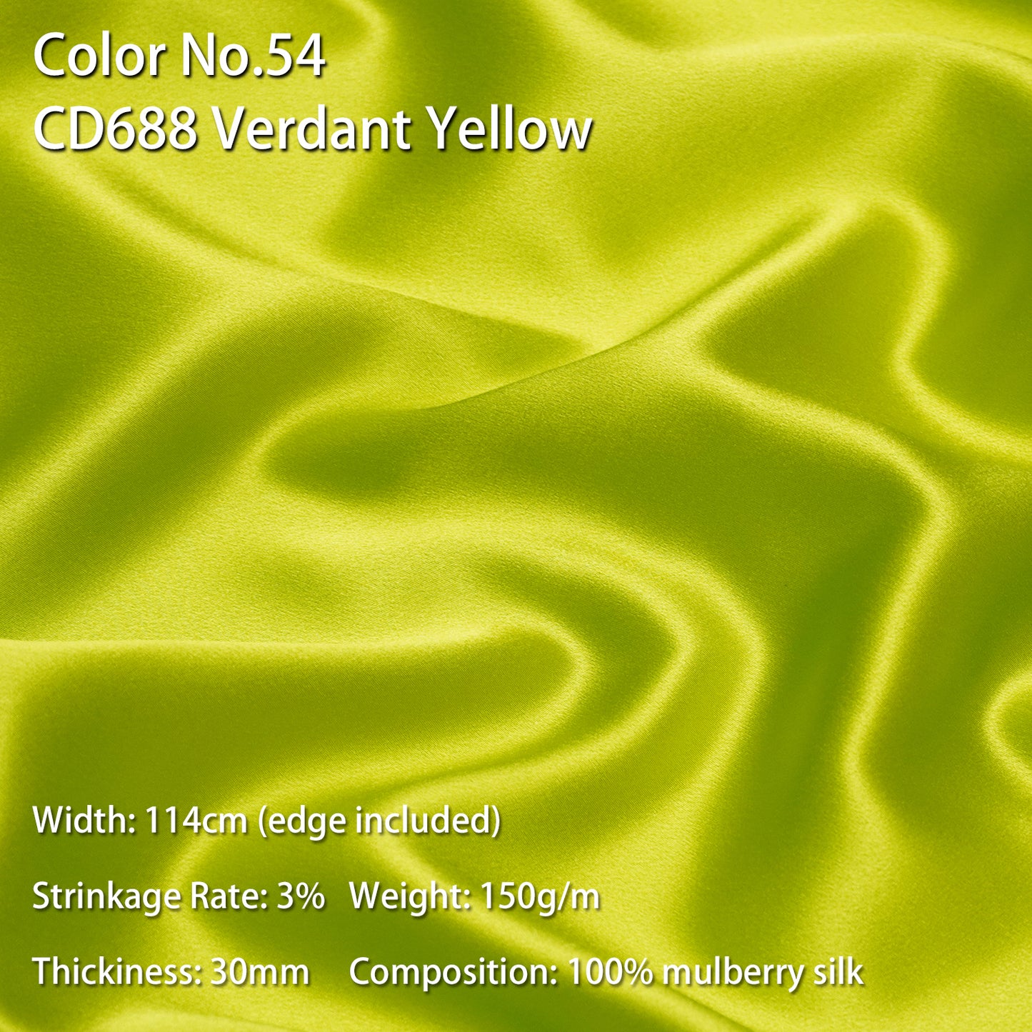 HYSK 100% Mulberry Silk Charmeuse Fabric – Green Tones, 30 Momme, Soft Lustrous & Skin-Friendly, 6A Premium Silk for Nightwear, Pajamas, Bedding & Lining