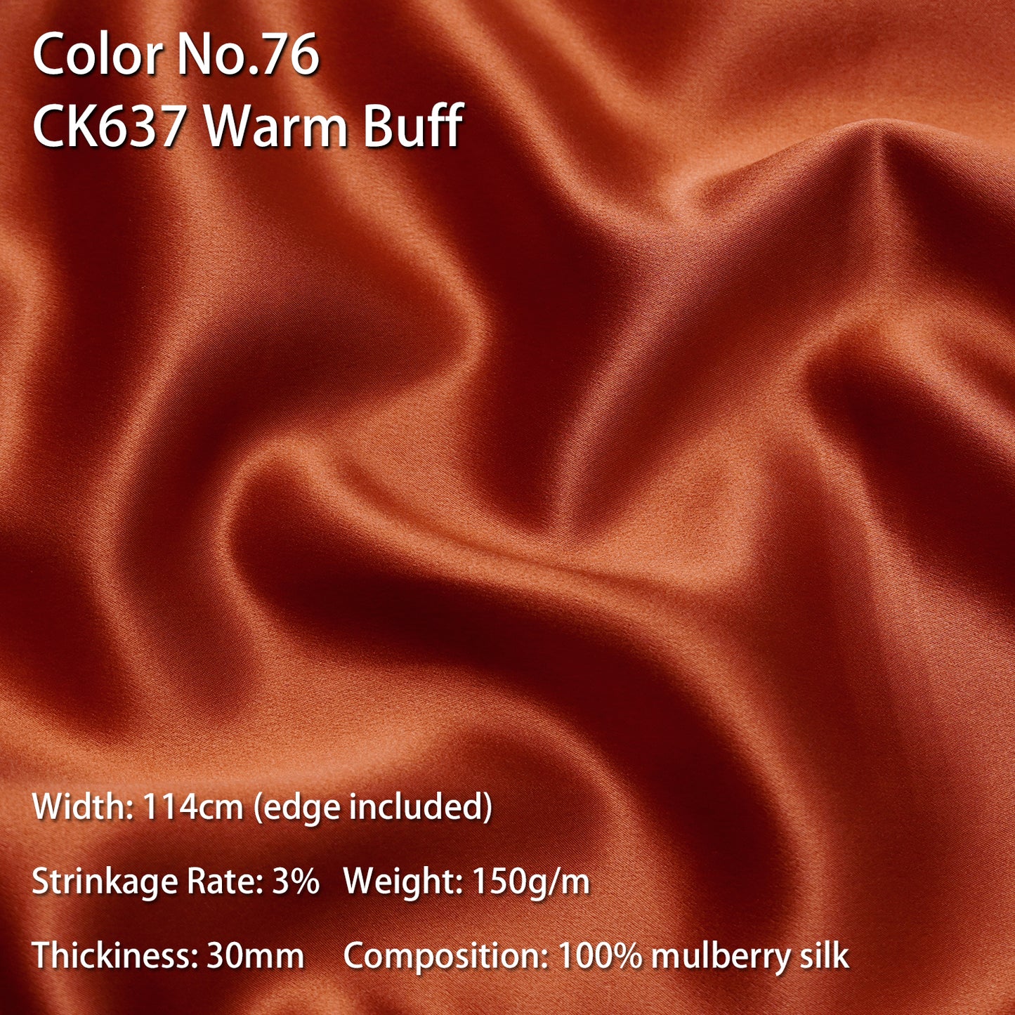 HYSK 100% Mulberry Silk Charmeuse Fabric –  Red Tones, 30 Momme, Soft Lustrous & Skin-Friendly, 6A Premium Silk for Nightwear, Pajamas, Bedding & Lining