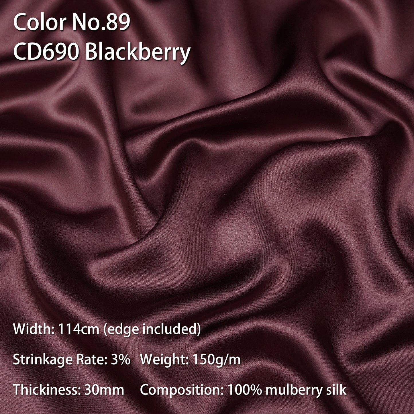 HYSK 100% Mulberry Silk Charmeuse Fabric –  Red Tones, 30 Momme, Soft Lustrous & Skin-Friendly, 6A Premium Silk for Nightwear, Pajamas, Bedding & Lining