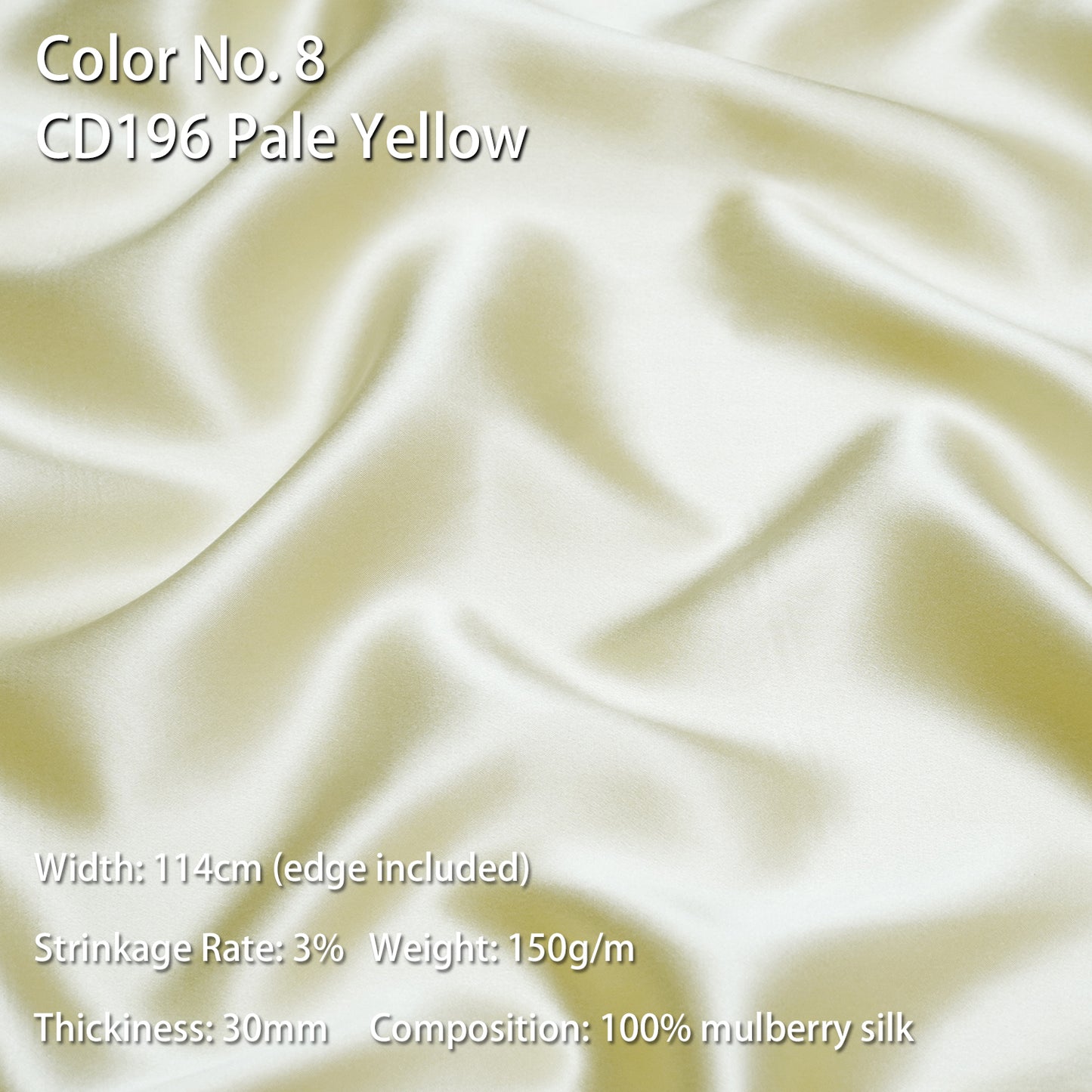 HYSK 100% Mulberry Silk Charmeuse Fabric – Beige Tones, 30 Momme, Soft Lustrous & Skin-Friendly, 6A Premium Silk for Nightwear, Pajamas, Bedding & Lining