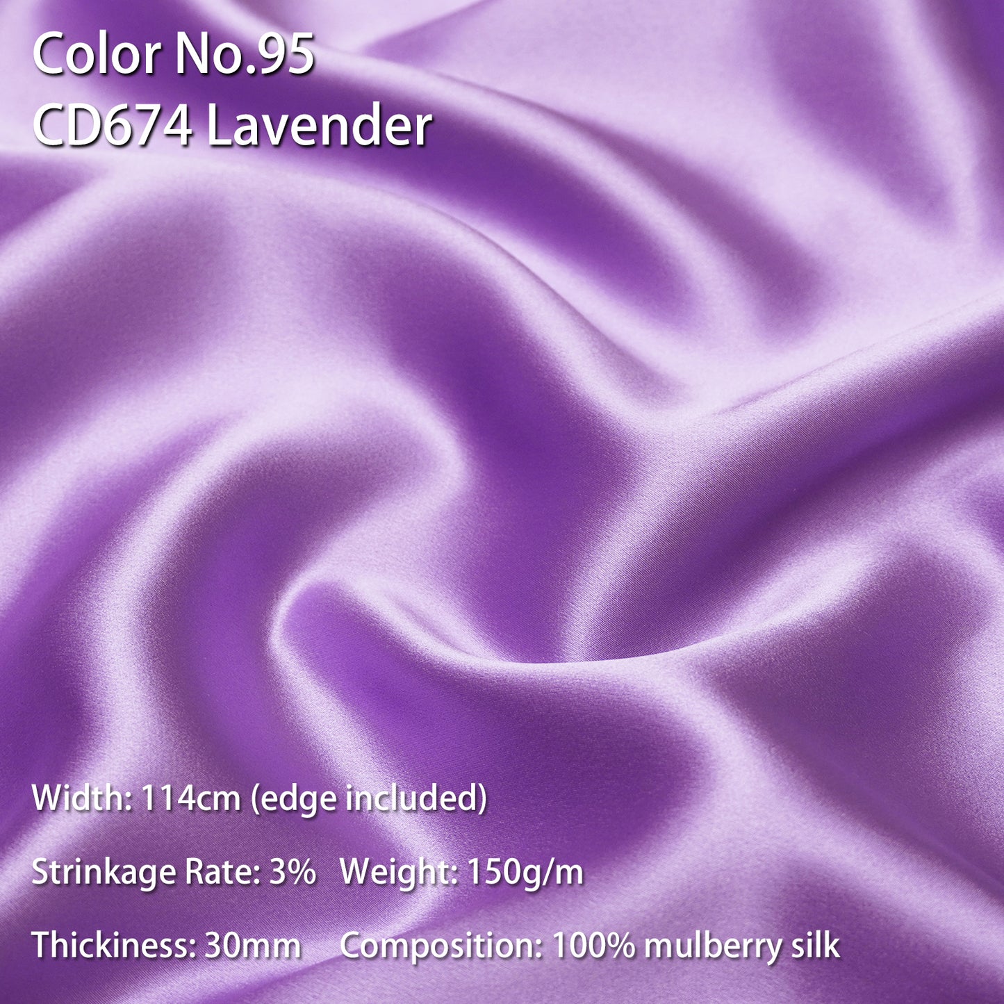HYSK 100% Mulberry Silk Charmeuse Fabric –  Purple Tones, 30 Momme, Soft Lustrous & Skin-Friendly, 6A Premium Silk for Nightwear, Pajamas, Bedding & Lining